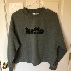 Women's Old Navy he!!o sweatshirt